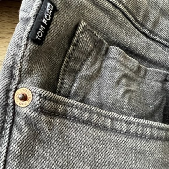 Tom Ford Straigt Leg Gray Jeans Sz 38 X 32 - Picture 13 of 15